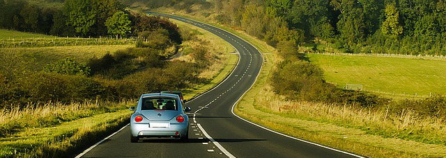 vehicle on the road